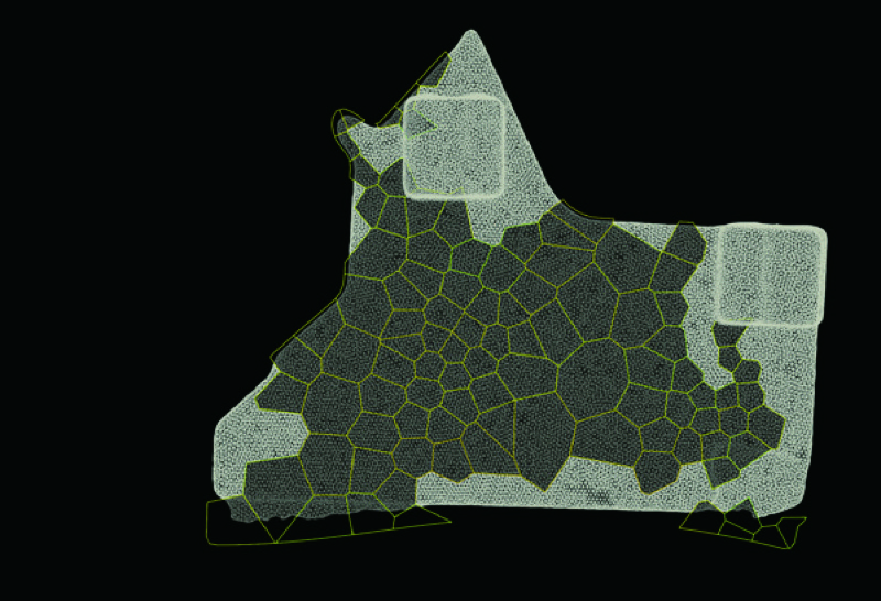 Roof variant — generated form, one of 240 in the parametric search