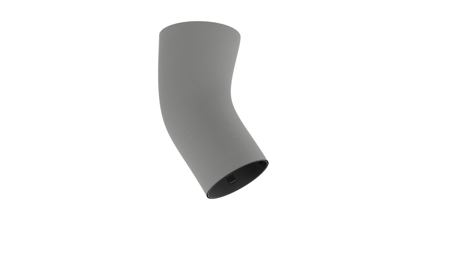 Articulated knee mannequin in bent position — reference for sleeve range-of-motion testing